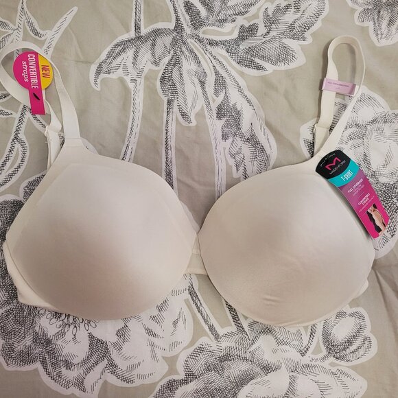 Maidenform White Padded Underwire T-Shirt Bra w/Convertible Straps 36D NWT - Picture 1 of 6